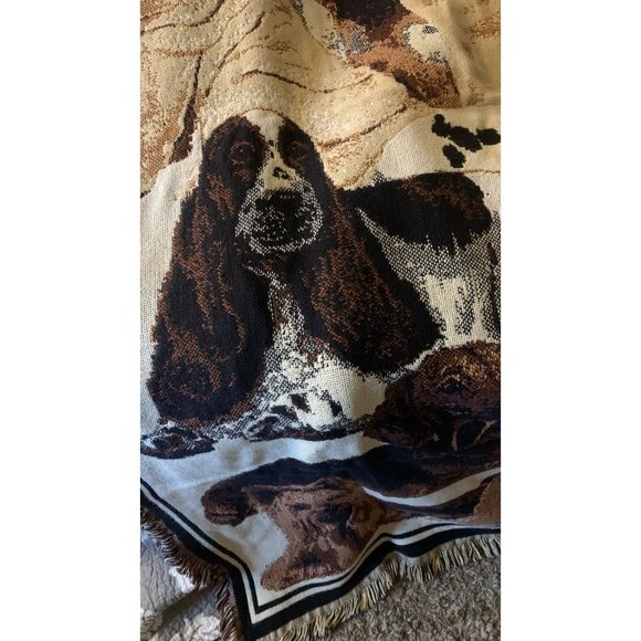 Goodwin Weavers 70"X48" Cotton Tapestry Dog Breed Throw Blanket - Picture 8 of 9